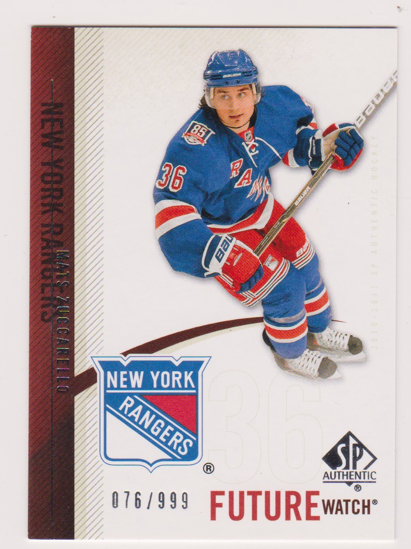 (image for) 2010-11 SP Authentic #222 Mats Zuccarello RC 76/999
